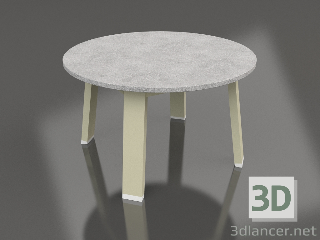 3D Modell Runder Beistelltisch (Gold, DEKTON) - Vorschau