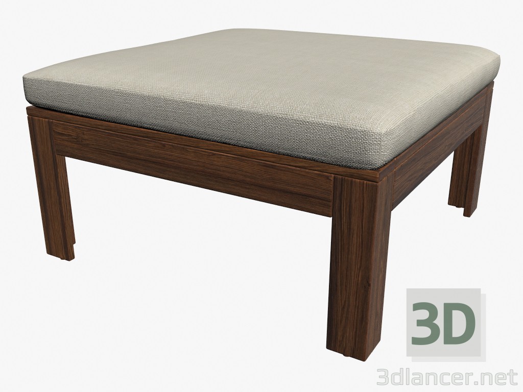 3d model Table \ stool with cushion section - preview