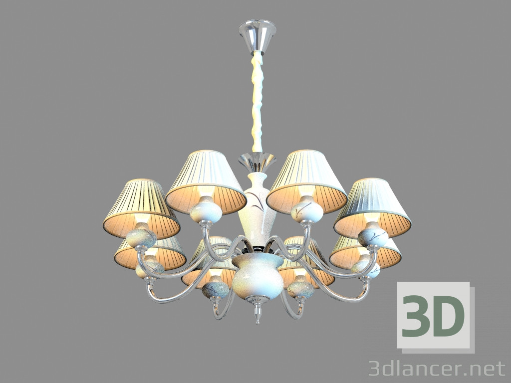 modèle 3D Lustre A2298LM-8CC - preview