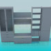 3D Modell Schrank mit Regalen - Vorschau