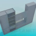 3D Modell Schrank mit Regalen - Vorschau