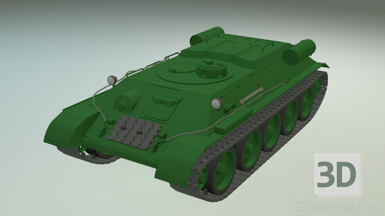 3d BREM T-34T (Option 1) model buy - render