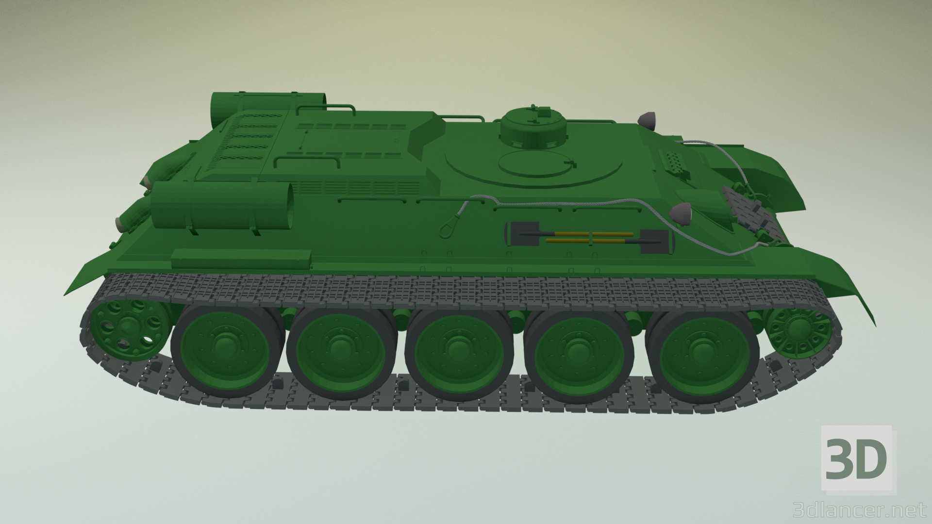 3d BREM T-34T (Option 1) model buy - render