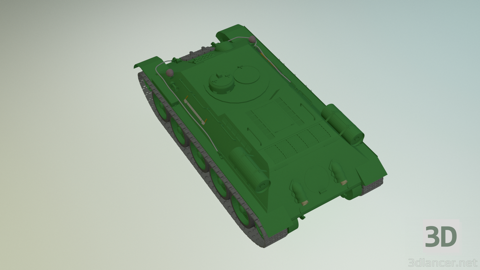 3d BREM T-34T (Option 1) model buy - render