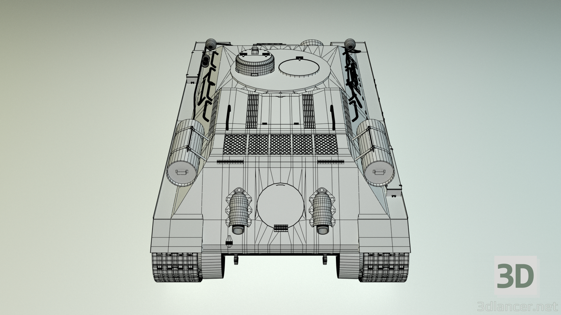 3d БРЕМ Т-34Т (Варіант 1) модель купити - зображення