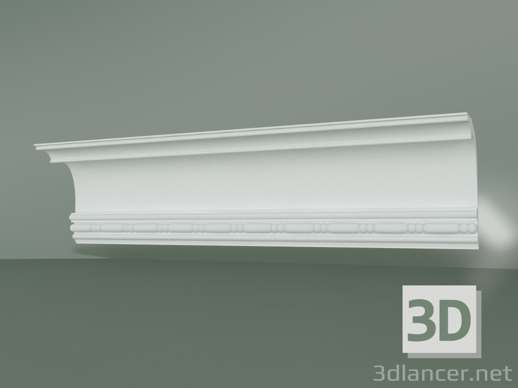 3d model Plaster cornice with ornament KV018 - preview