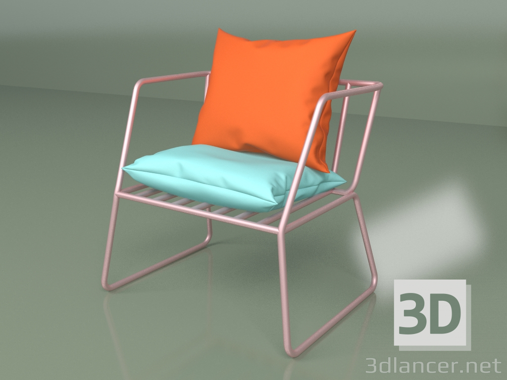 3D modeli Koltuk By Varya Schuka (pembe) - önizleme