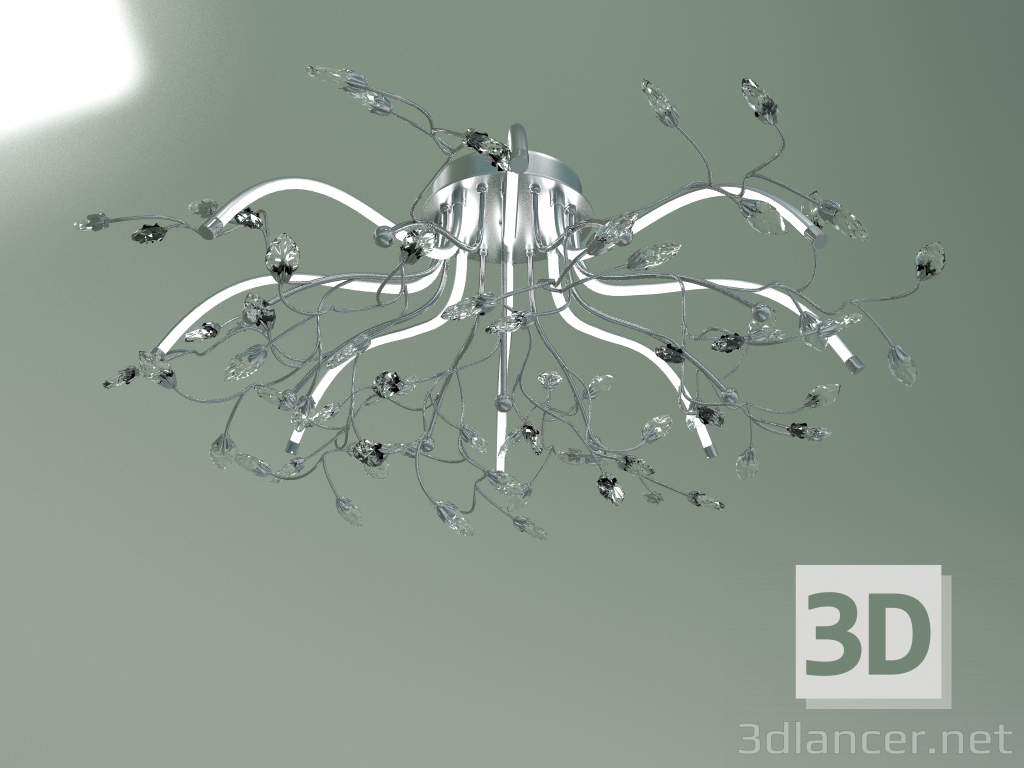 modèle 3D Plafonnier LED lustre 90036-8 (chrome) - preview