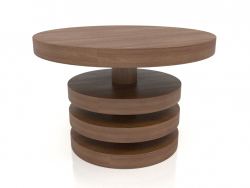 Table basse JT 04 (D=600x400, bois brun clair)