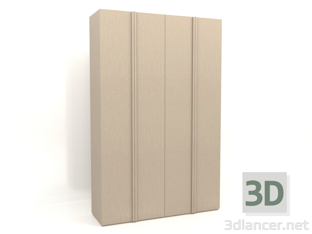 modello 3D Armadio MW 01 vernice (1800x600x2800, beige) - anteprima