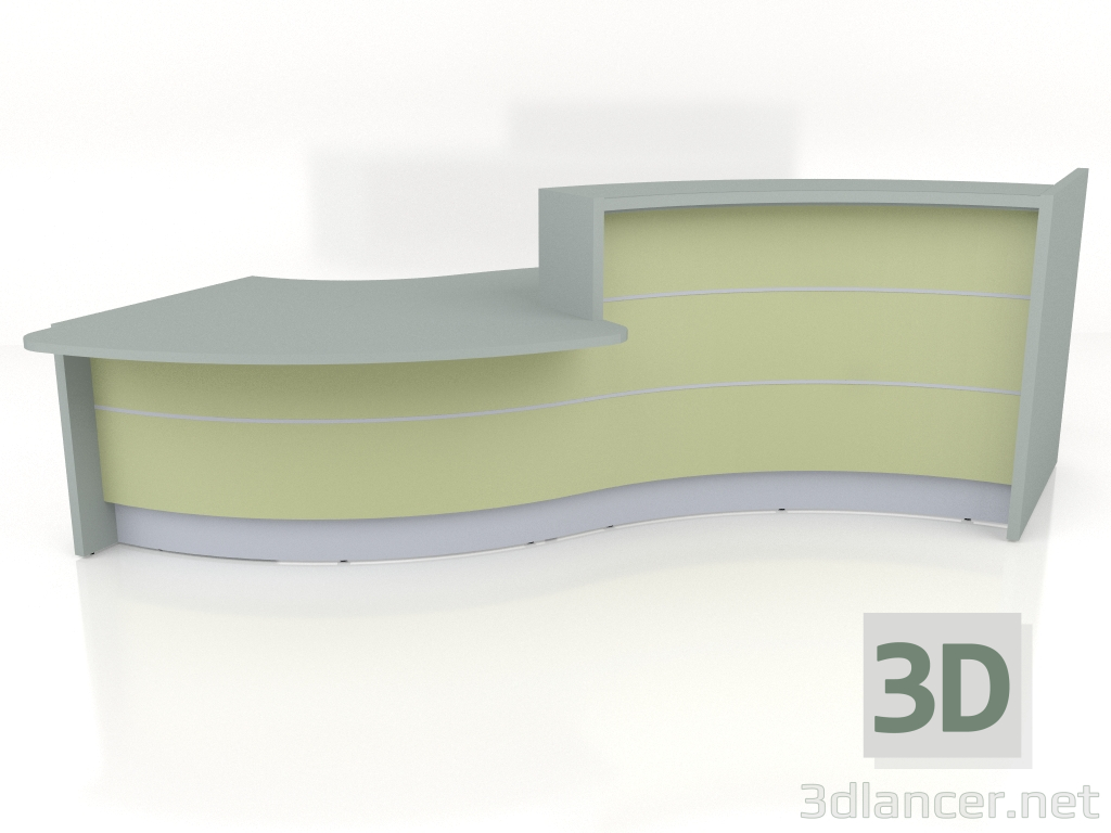 3d model Mostrador de recepción Valde LAV33L (3452x1502) - vista previa