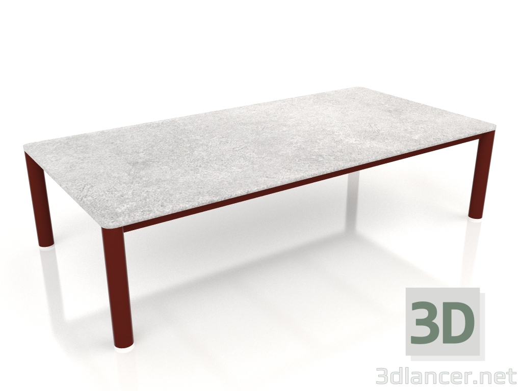 Modelo 3d Mesa de centro 70×140 (vinho tinto, DEKTON Kreta) - preview