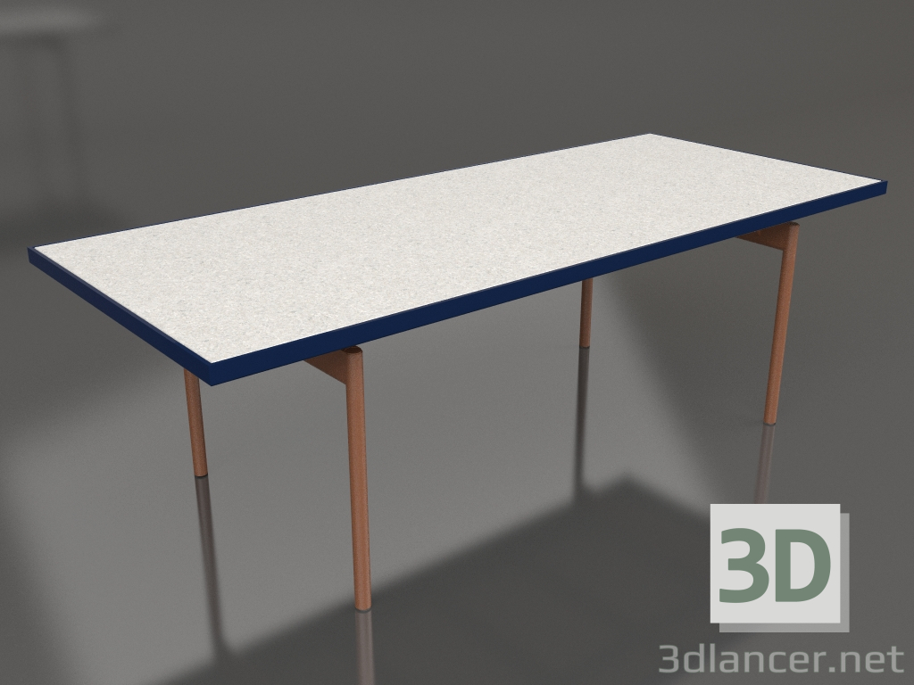 3d model Dining table (Night blue, DEKTON Sirocco) - preview