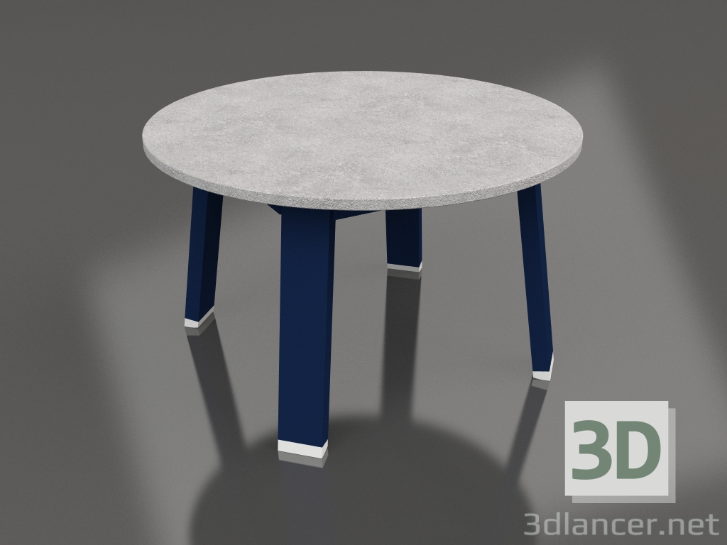 3d модель Круглий бічний стіл (Night blue, DEKTON) – превью