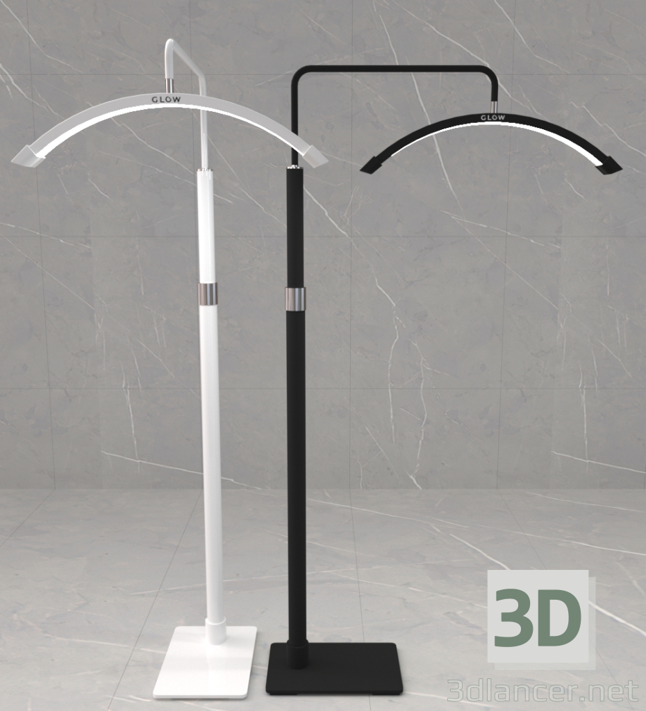 3D Gölgesiz LED lamba GLOW/Gölgesiz LED lamba GLOW modeli satın - render