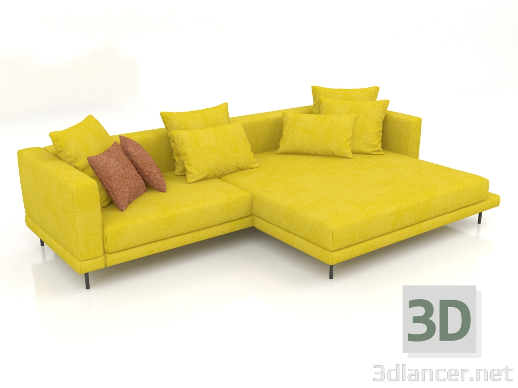 3D Modell Sofa Carol 3060 x 1080 (Zenit 12) - Vorschau