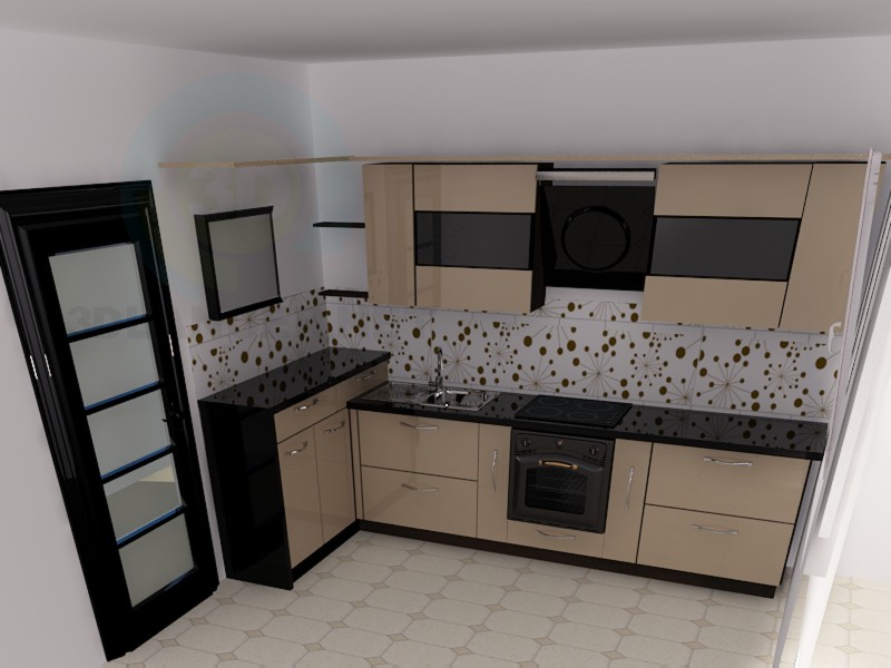 Modelo 3d Cozinha Big-eyed) - preview