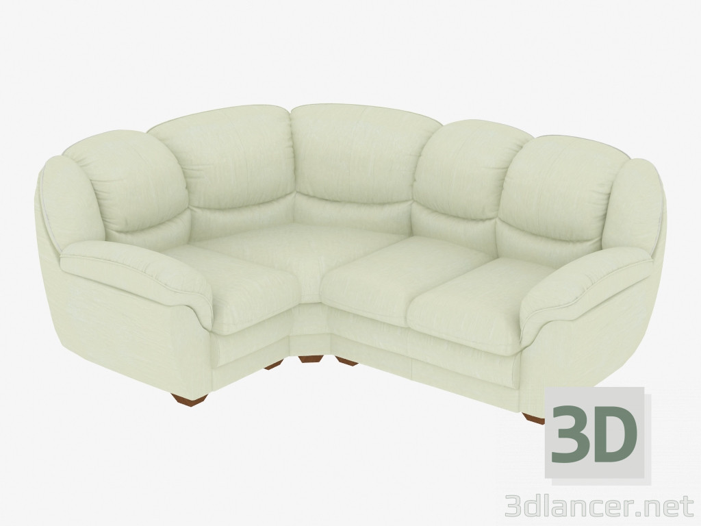 3D Modell Ecksofa (1C2) - Vorschau