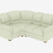 3D Modell Ecksofa (1C2) - Vorschau