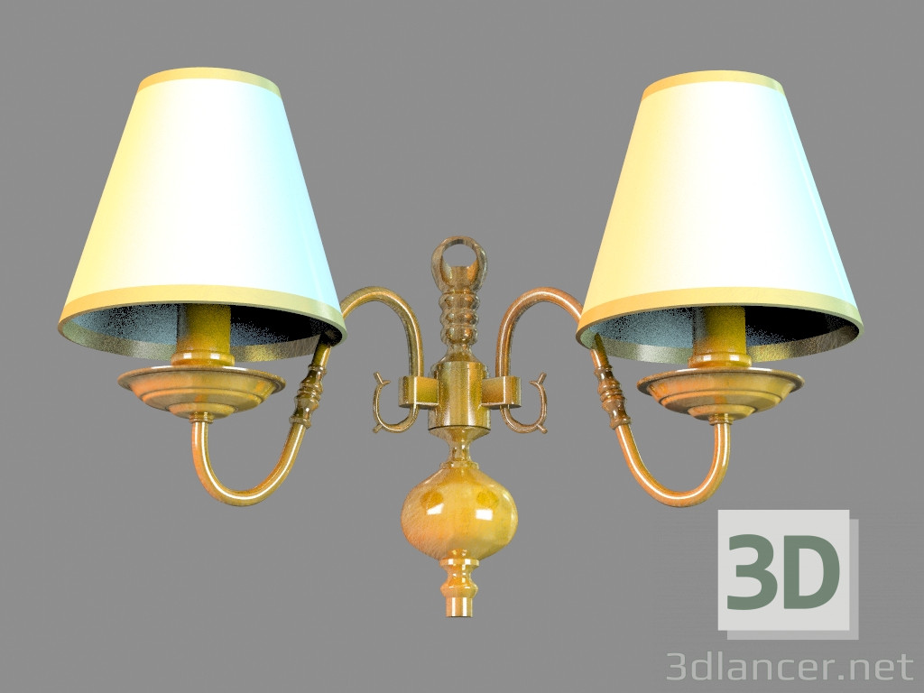 3 डी मॉडल Sconce A1020AP-2AB - पूर्वावलोकन