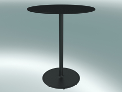 Table BON (9380-01 (⌀ 60cm), H 74cm, HPL noir, fonte noire)