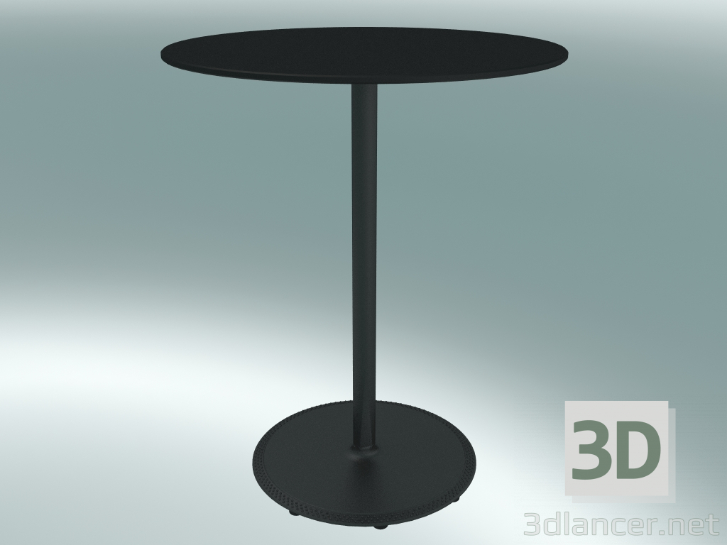 3d model Mesa BON (9380-01 (⌀ 60cm), H 74cm, negro HPL, negro de hierro fundido) - vista previa