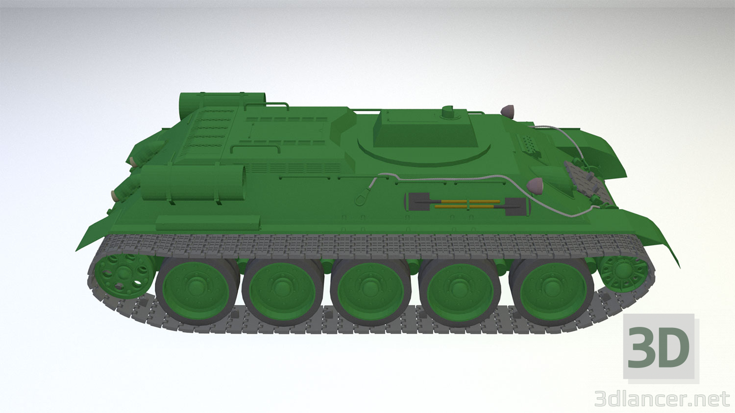 3d BREM T-34T (Option 2) model buy - render