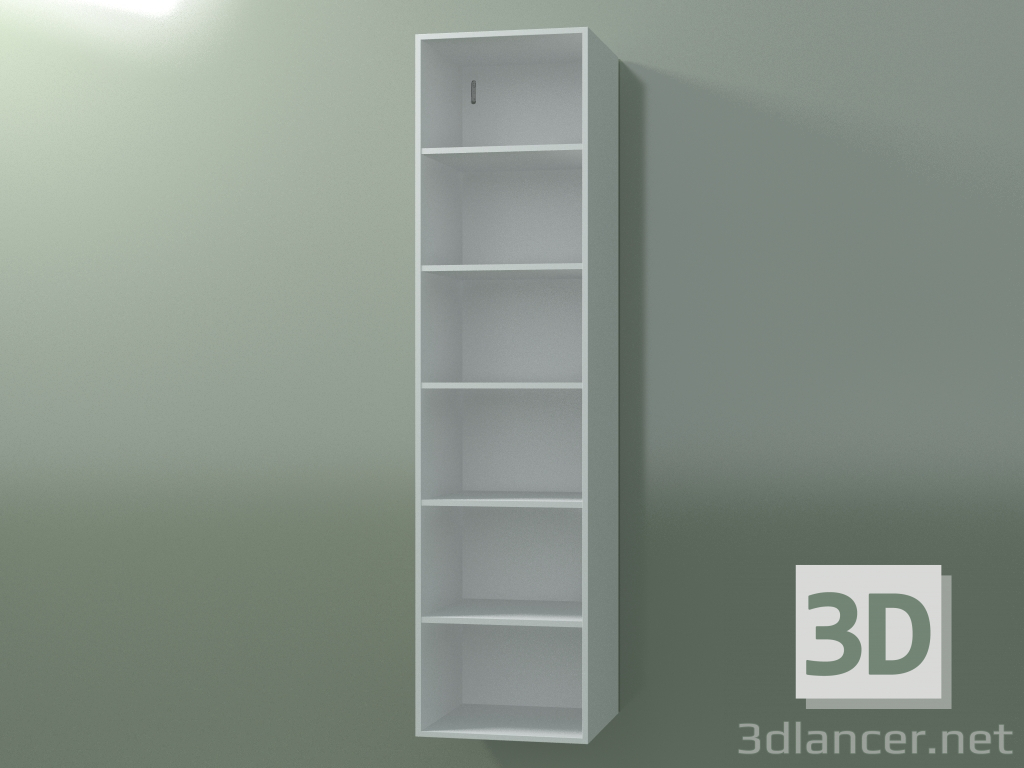 3d model Armario alto de pared (8DUBED01, Glacier White C01, L 36, P 36, H 144 cm) - vista previa