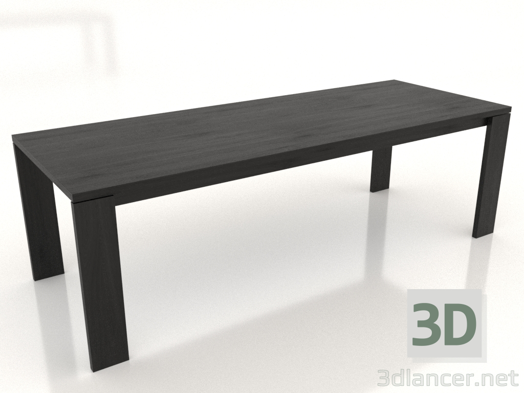 3d model Dining table BLANK 2400x900x750 mm (black oak) - preview 3d model Dining table BLANK 2400x900x750 mm (black oak) - preview