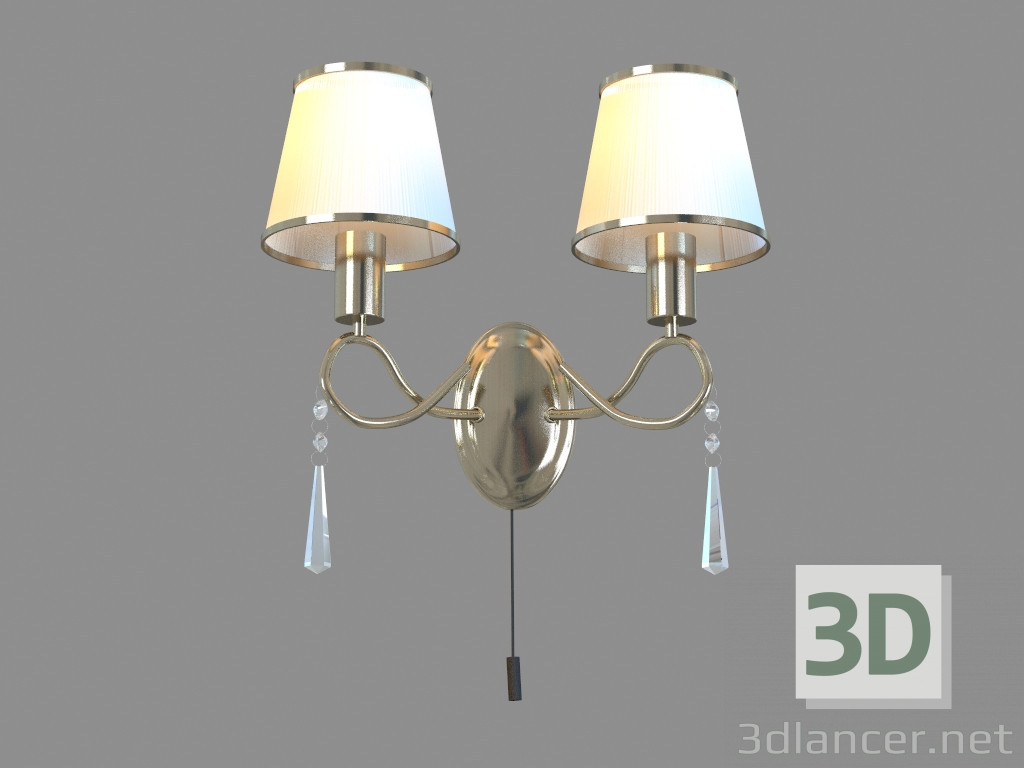 3d model Aplique A1035AP-2AB - vista previa