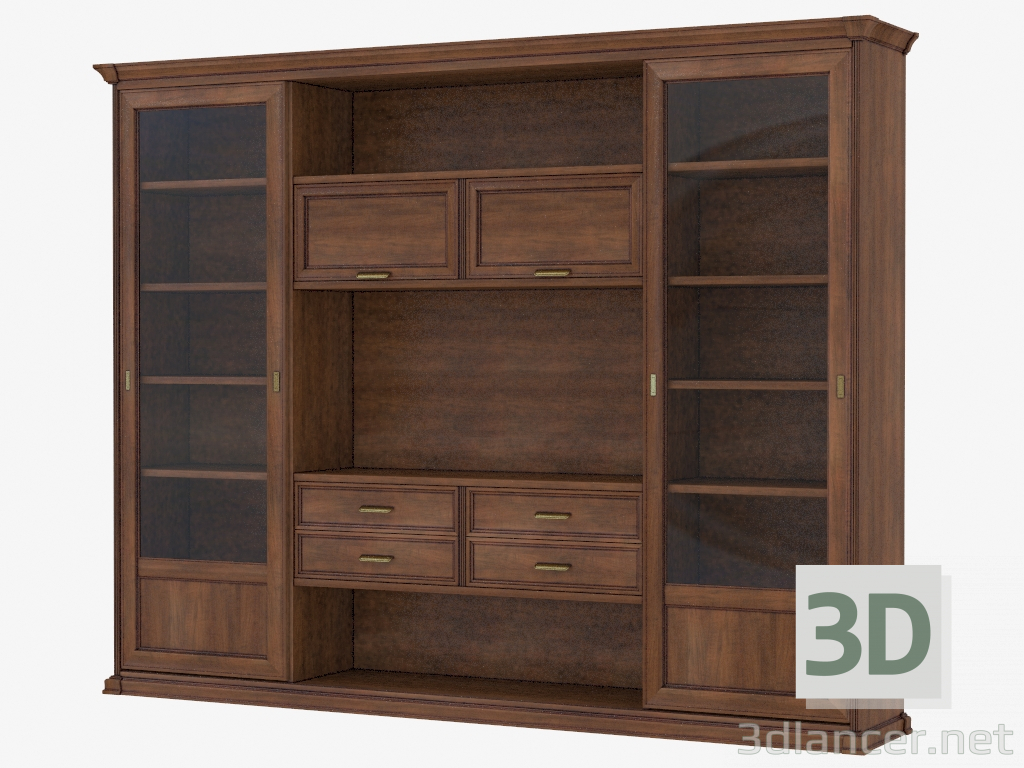 3d model La pared es mueble - vista previa