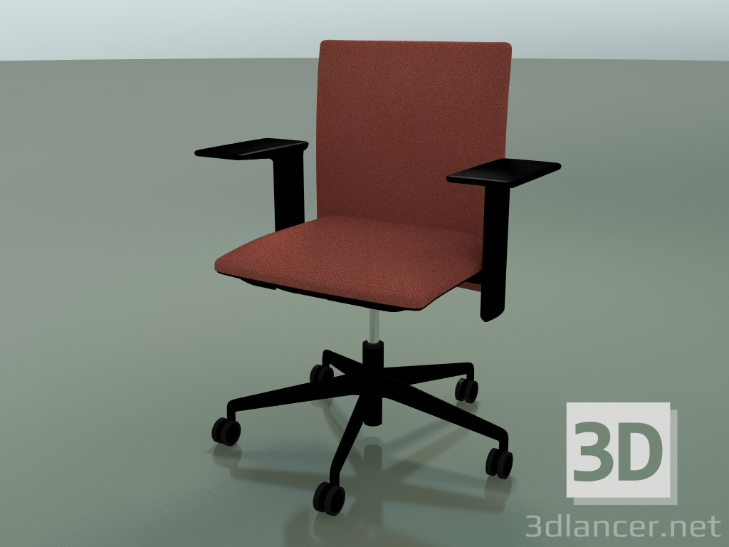 Modelo 3d Cadeira com encosto baixo 6501 (5 rodízios, com estofo removível, apoio de braço 3D ajustável XL, V3 - preview