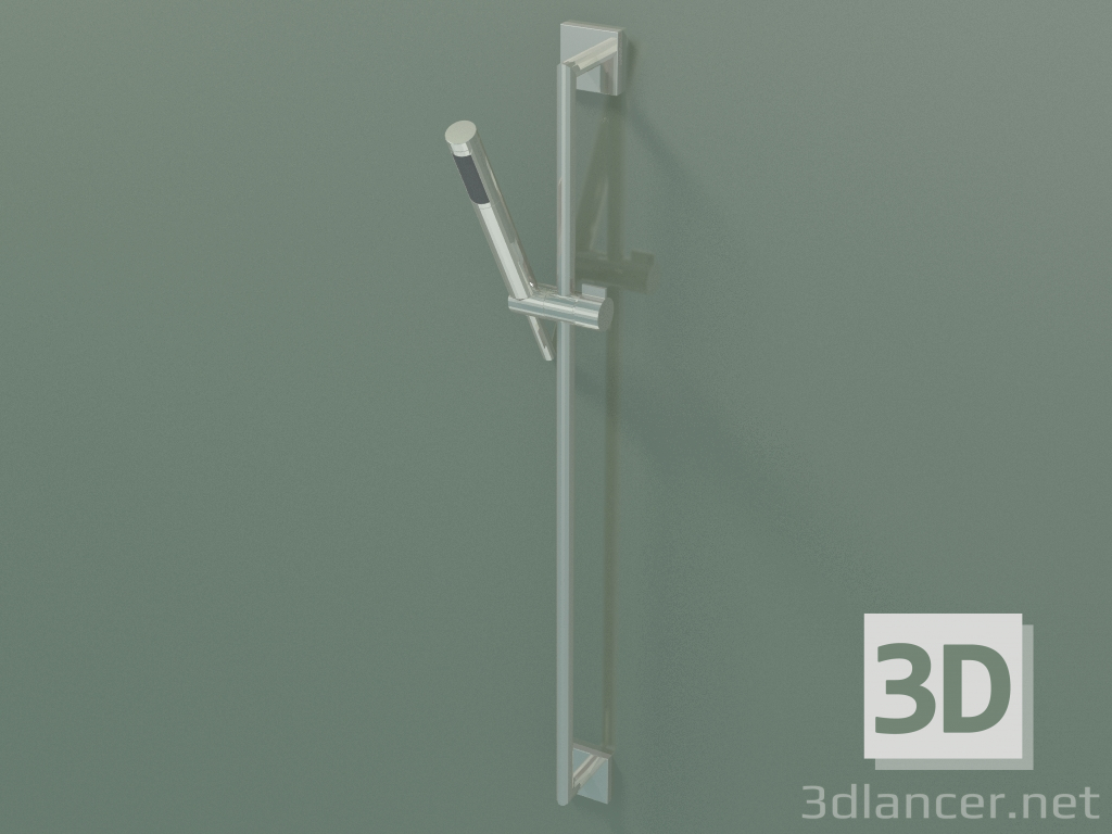 3d model Shower bar with shower hose, slide and hand shower (26 402 980-08) - preview