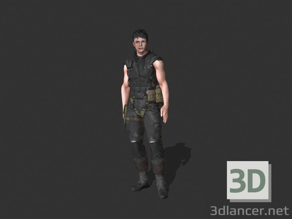 Modelo 3d Eddy_Militar - preview