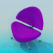 3d model Low cosy chair - preview