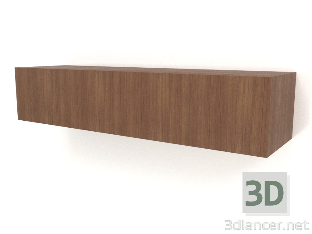 3D Modell Hängeregal ST 06 (1-türig, 1200x315x250, Holzbraun hell) - Vorschau