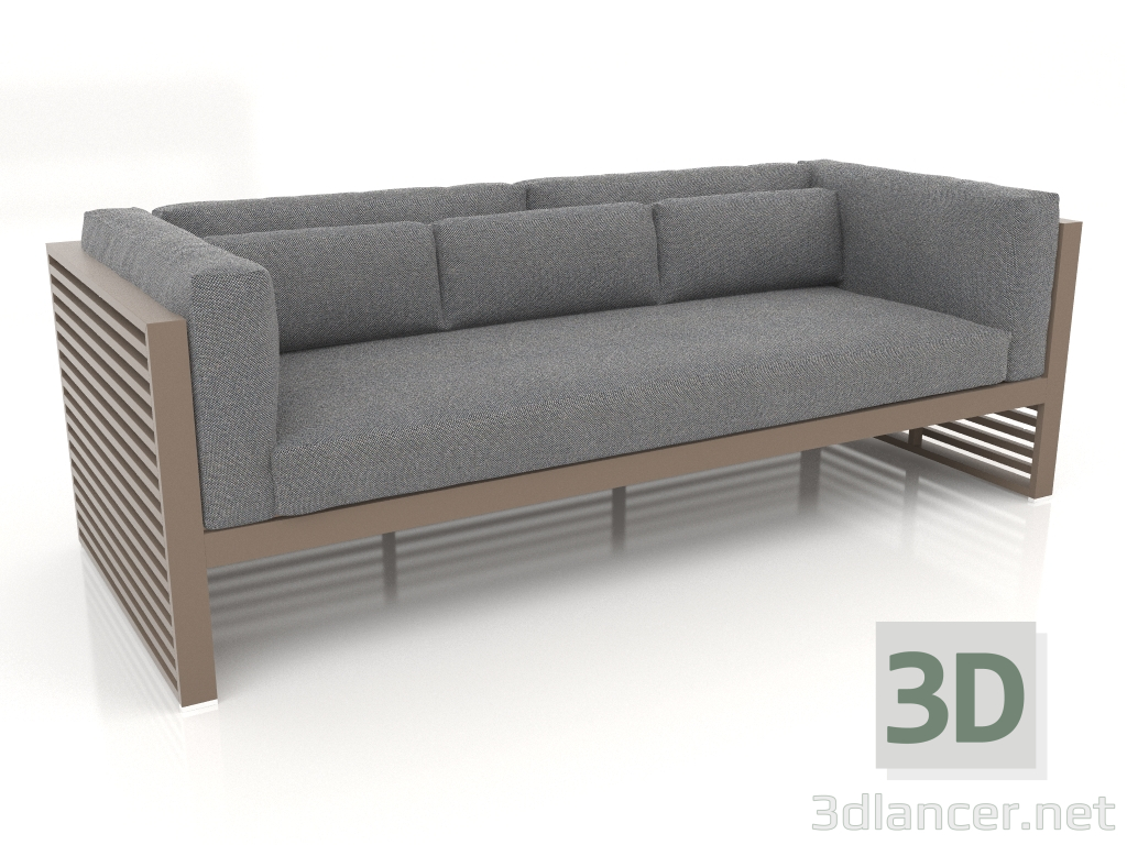 3d model Sofá 3 plazas (Bronce) - vista previa