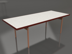 Dining table (Wine red, DEKTON Sirocco)