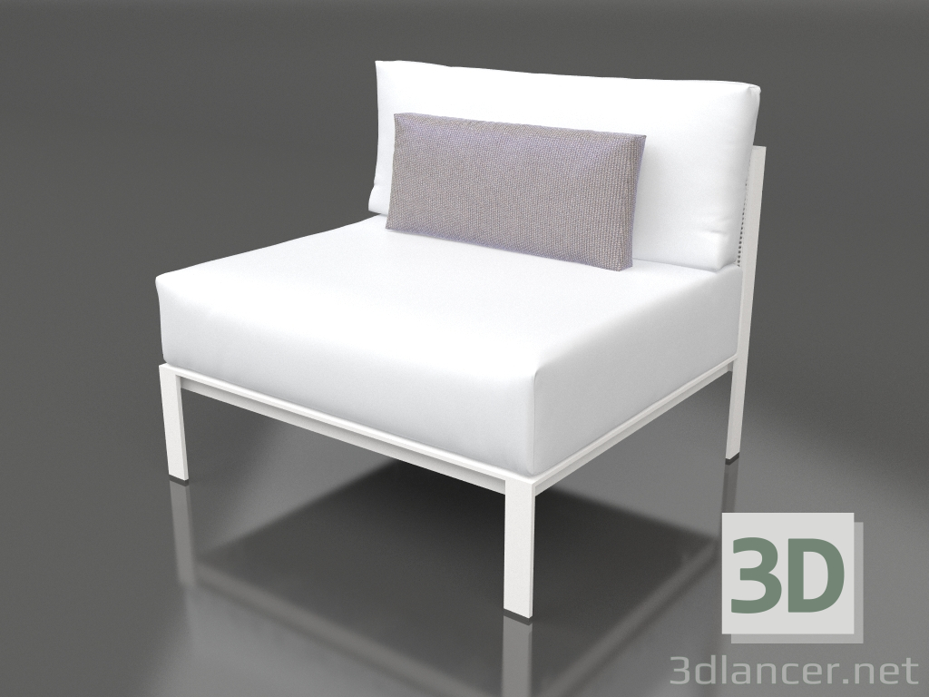 3d model Sofa module, section 3 (White) - preview