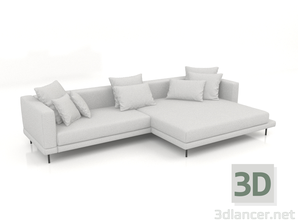 modello 3D Divano Carol 3360 x 1800 (Aura 01) - anteprima