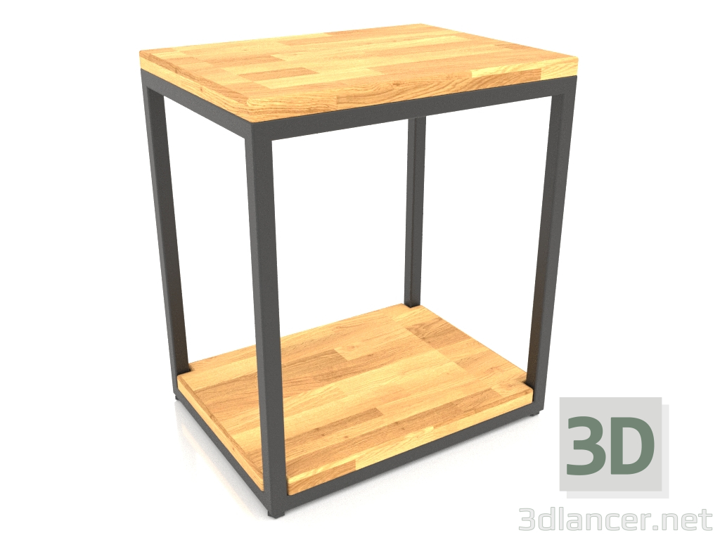 modello 3D Panca-panca a due livelli (PAVIMENTO IN LEGNO, 40x30x44) - anteprima