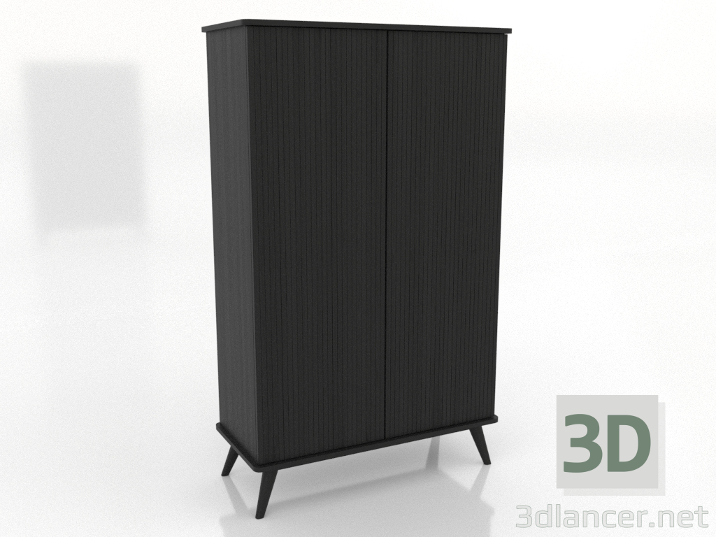 3d модель Шафа 4 1000х450х1650 мм (чорний RAL 9005) – превью 3d модель Шафа 4 1000х450х1650 мм (чорний RAL 9005) – превью