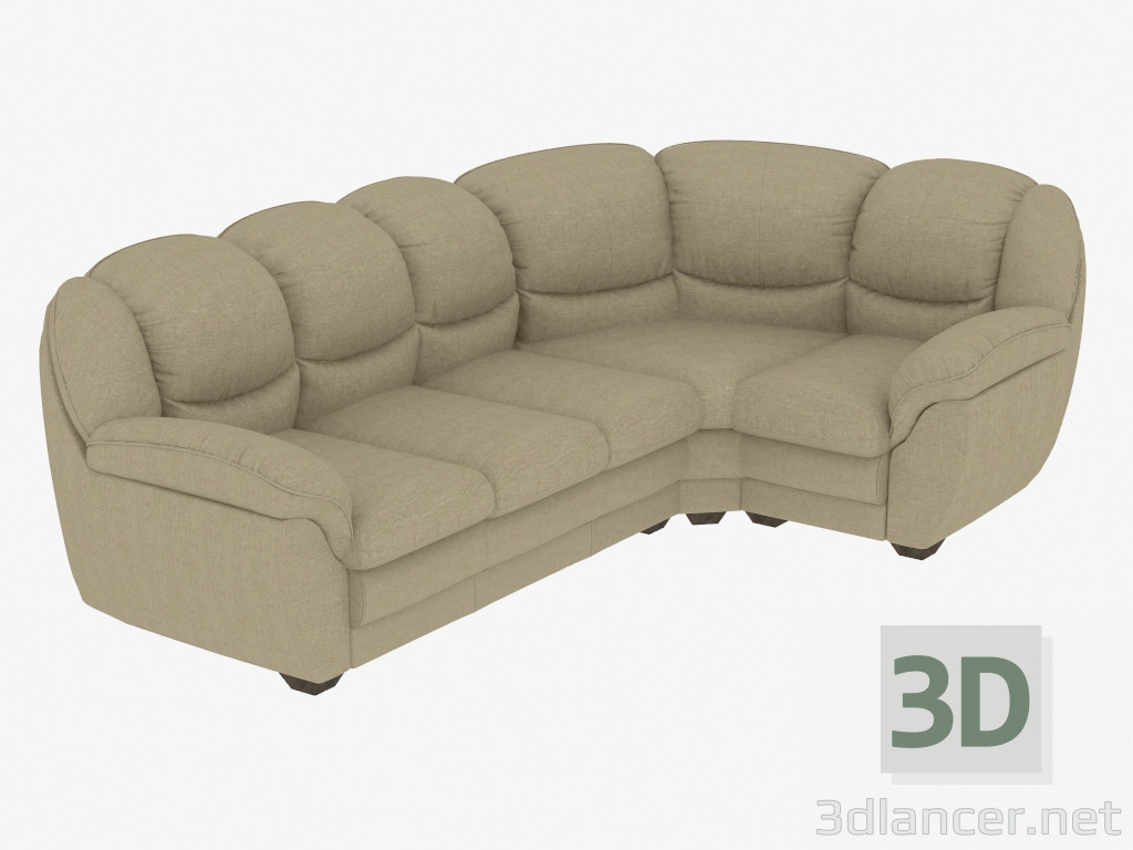 3D Modell Ecksofa (3c1) - Vorschau