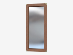 Miroir vertical dans un cadre en bois