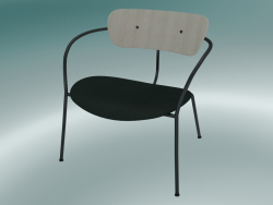 Chair Pavilion (AV6, H 70cm, 65x69cm, Rovere laccato, Velvet 1 Forest)