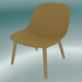 modèle 3D Chaise de repos avec base en bois Fibre (ocre, chêne) - preview