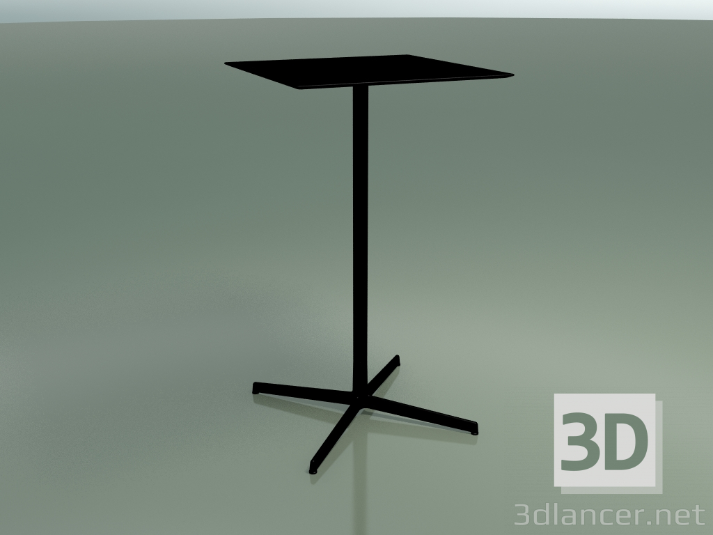 Modelo 3d Mesa quadrada 5558 (H 103,5 - 59x59 cm, Preto, V39) - preview