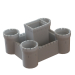 3d model Flower pot 5 in 1, stylized as a castle - preview