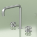 3d model Three-hole mixer with swivel spout (20 32 V, AS) - preview