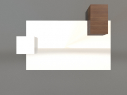 Miroir ZL 07 (817x568, bois brun clair, blanc)